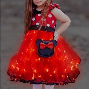 Light up, girls Minnie Mouse costume dress